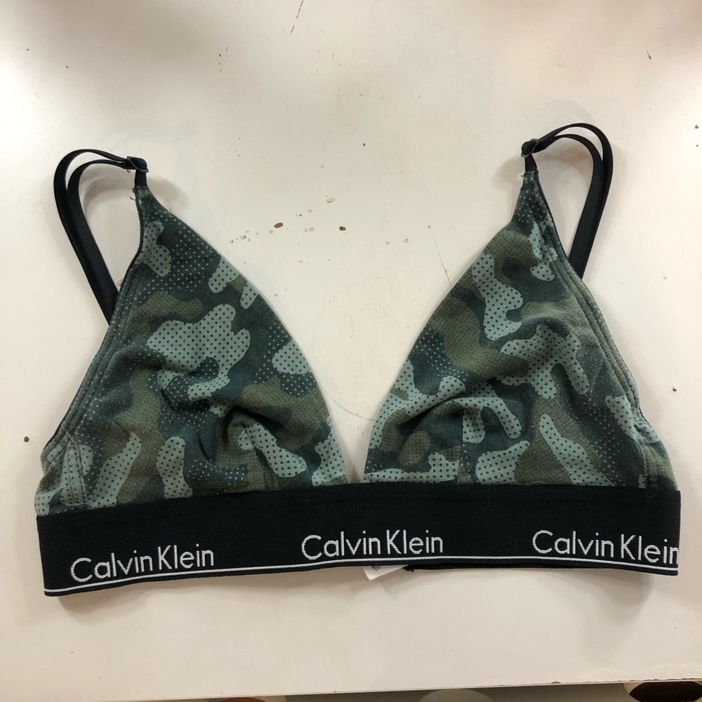 Small Calvin Klein camo bralette